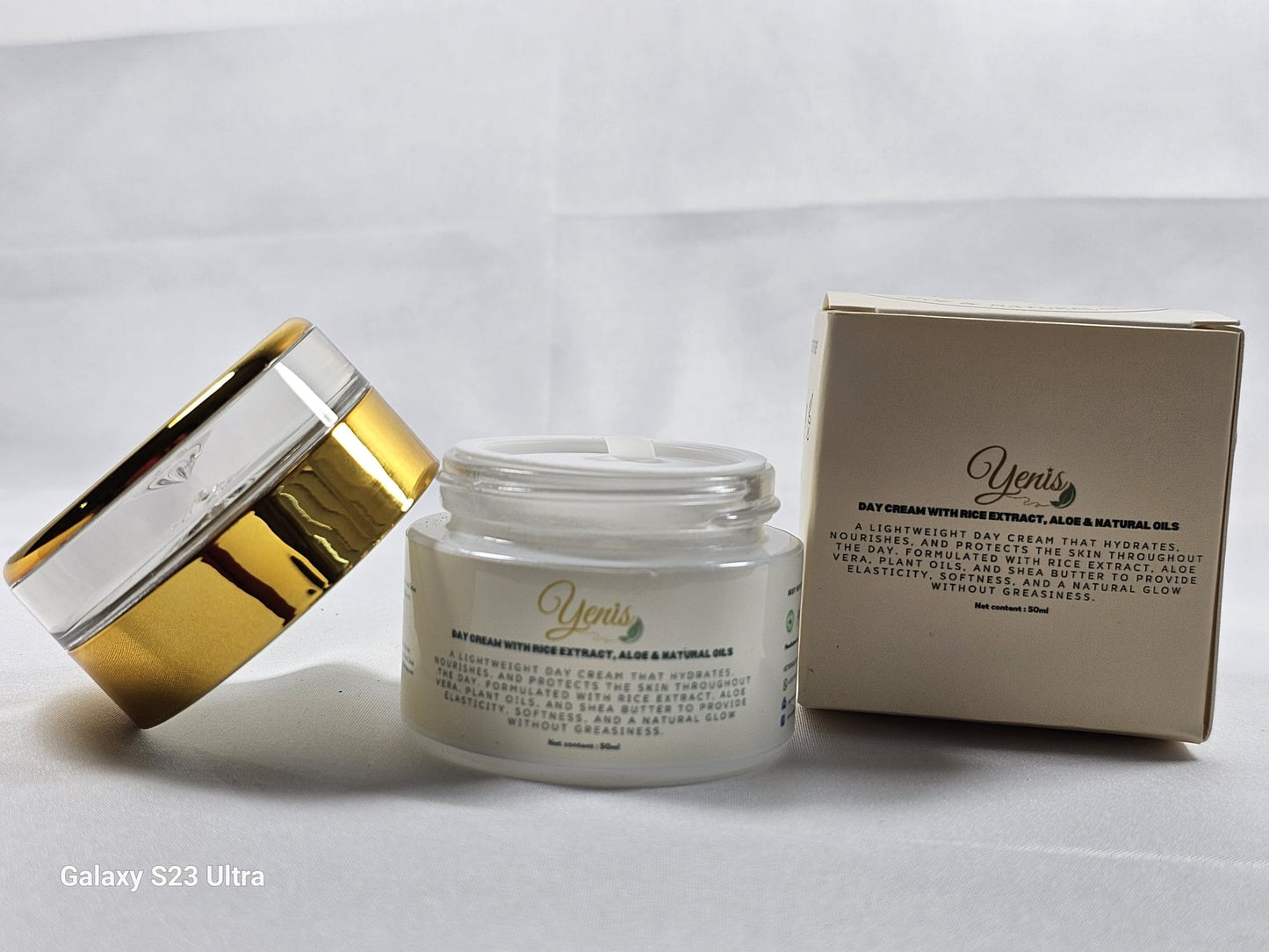 🌿 Day Cream with Rice Extract, Aloe & Natural Oils
