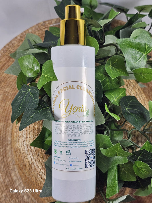 🌿Natural Facial Cleanse Milk with Aloe Vera, Argan & Rice Bran Oil