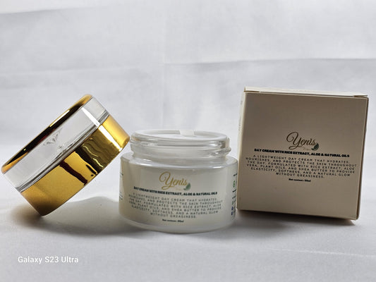🌿 Day Cream with Rice Extract, Aloe & Natural Oils